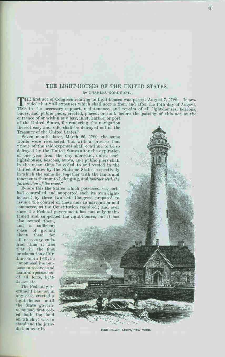 The Light-houses of the United States in 1874. vist0086b